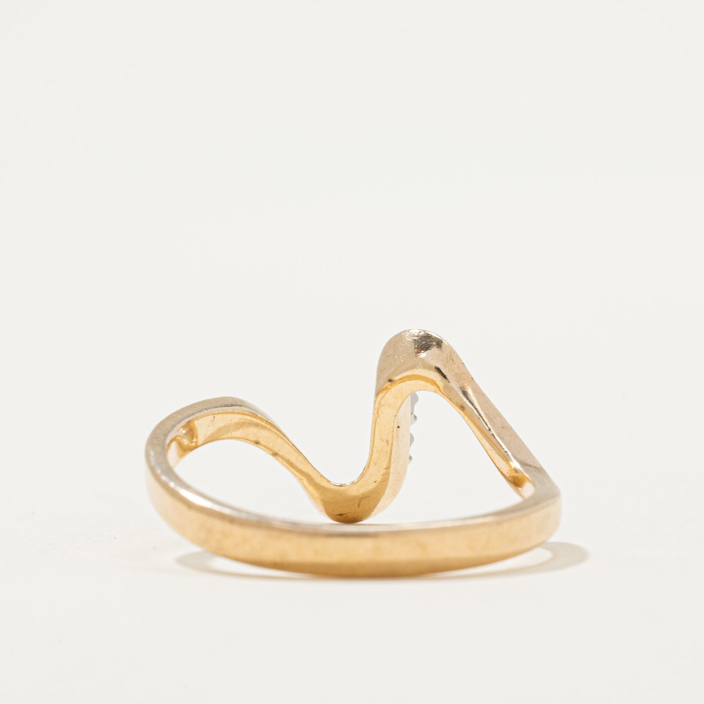 Bague abstraite Diamond Wave | 0,02 ct | Taille 8