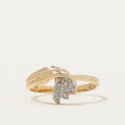 Diamond Cross Over Ring | 0.06ctw | SZ 5.75