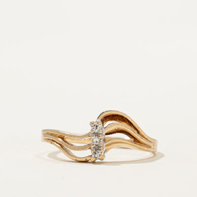 Diamond Triple Wave Ring | 0.03ctw | SZ 5.5