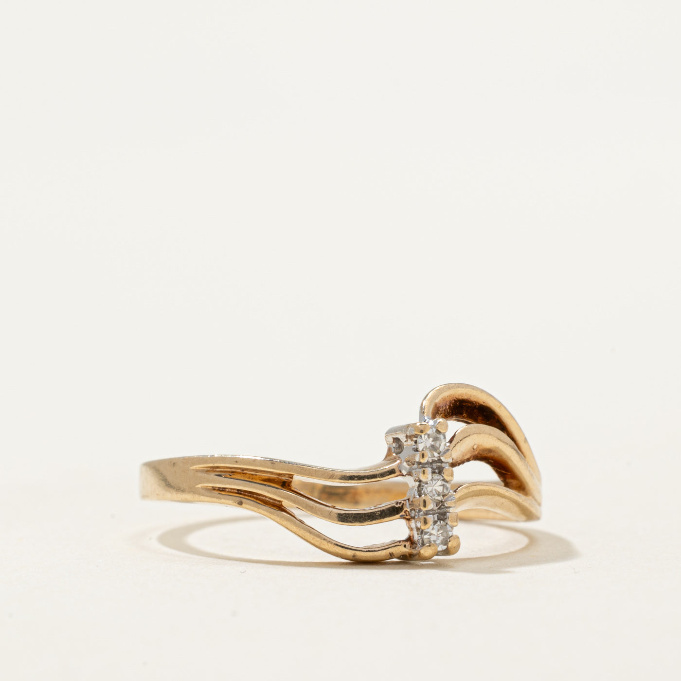 Diamond Triple Wave Ring | 0.03ctw | SZ 5.5