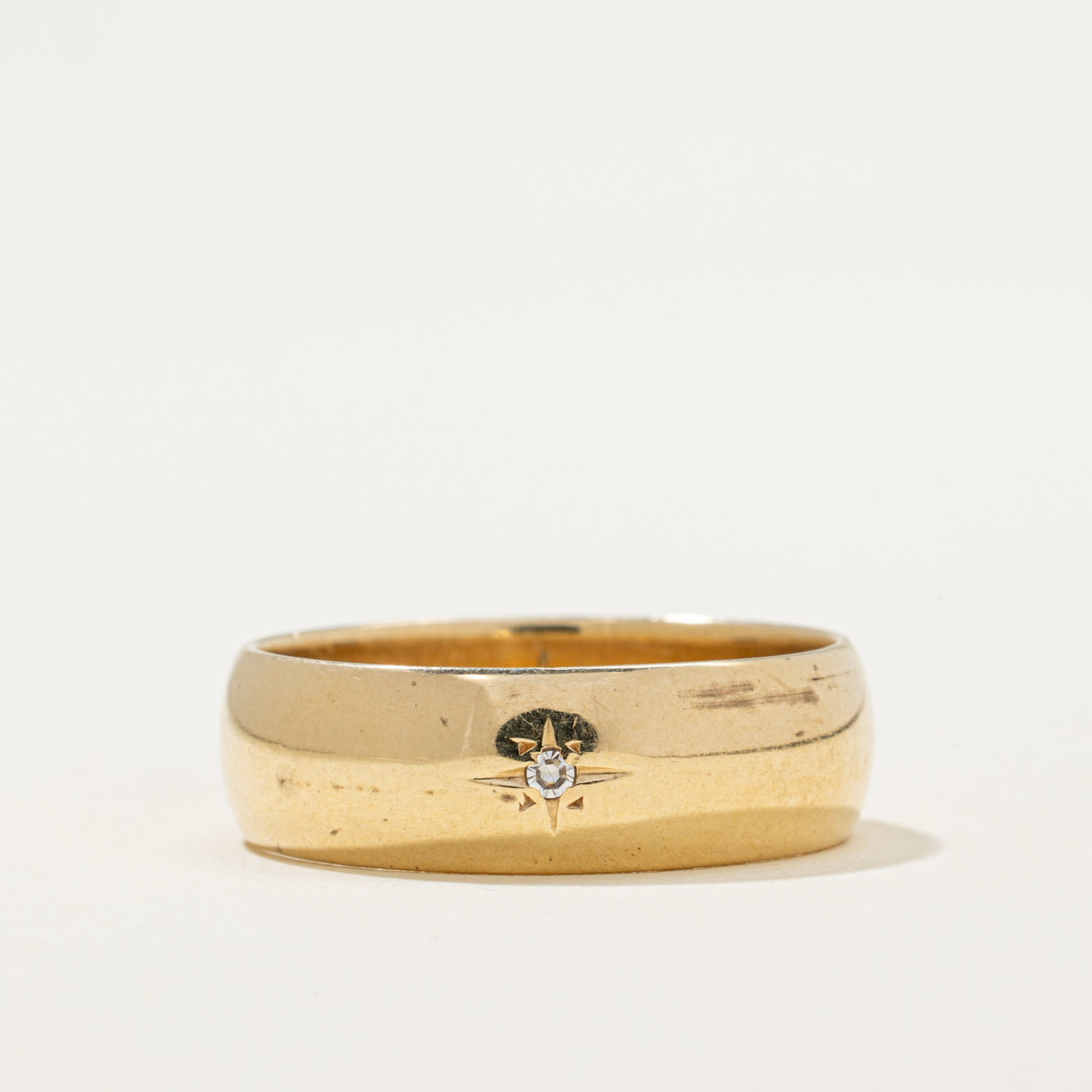 Star Set Diamond Band | 0.02ct | SZ 10.25
