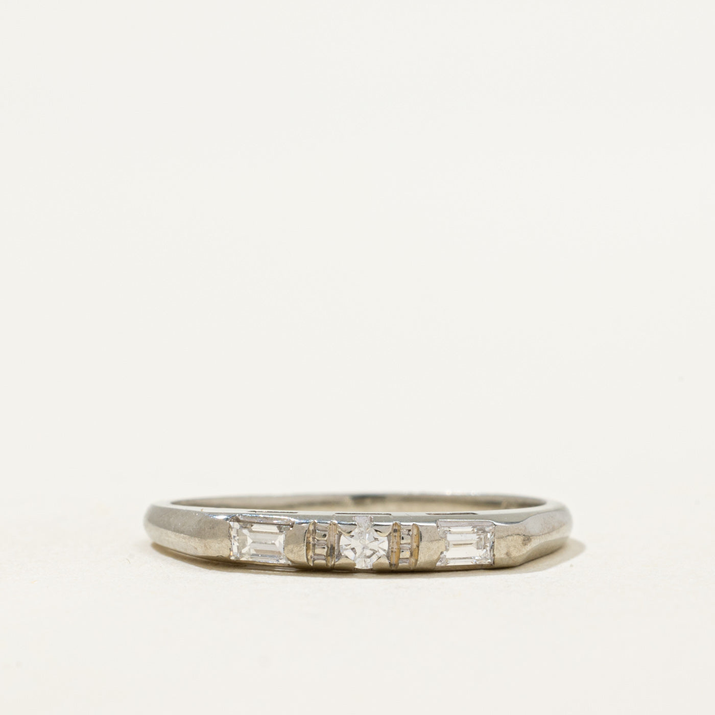 Three Stone Multi Cut Diamond Band | 0.08ctw | SZ 5