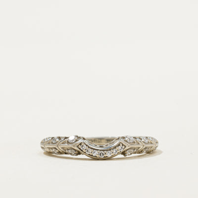 Diamond Textured Contour Ring | 0.12ctw | SZ 5