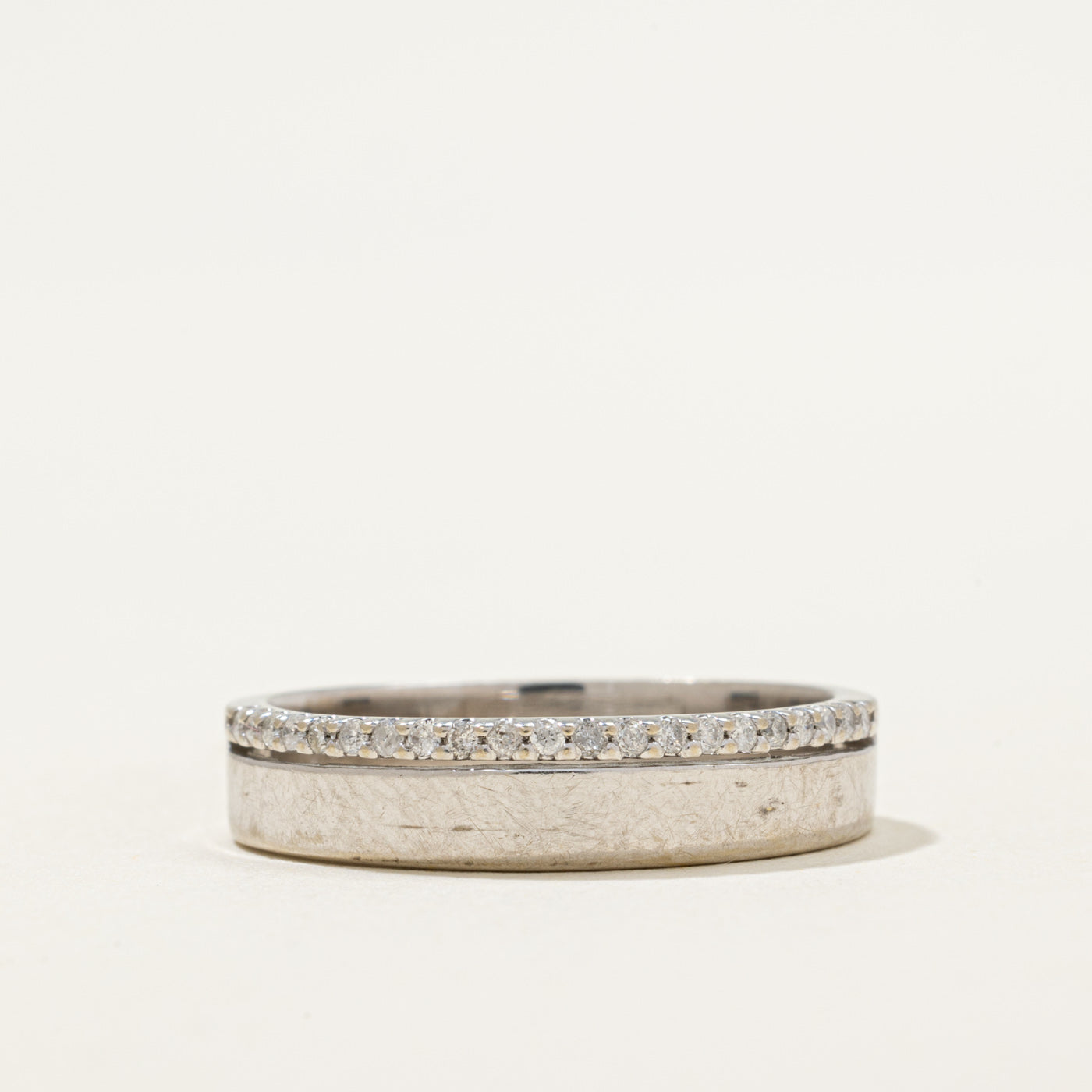 Semi Eternity Diamond Edged Band | 0.11ctw | SZ 8