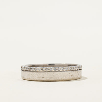 Semi Eternity Diamond Edged Band | 0.11ctw | SZ 8