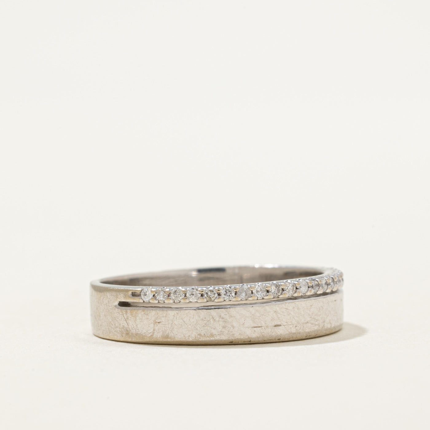 Semi Eternity Diamond Edged Band | 0.11ctw | SZ 8