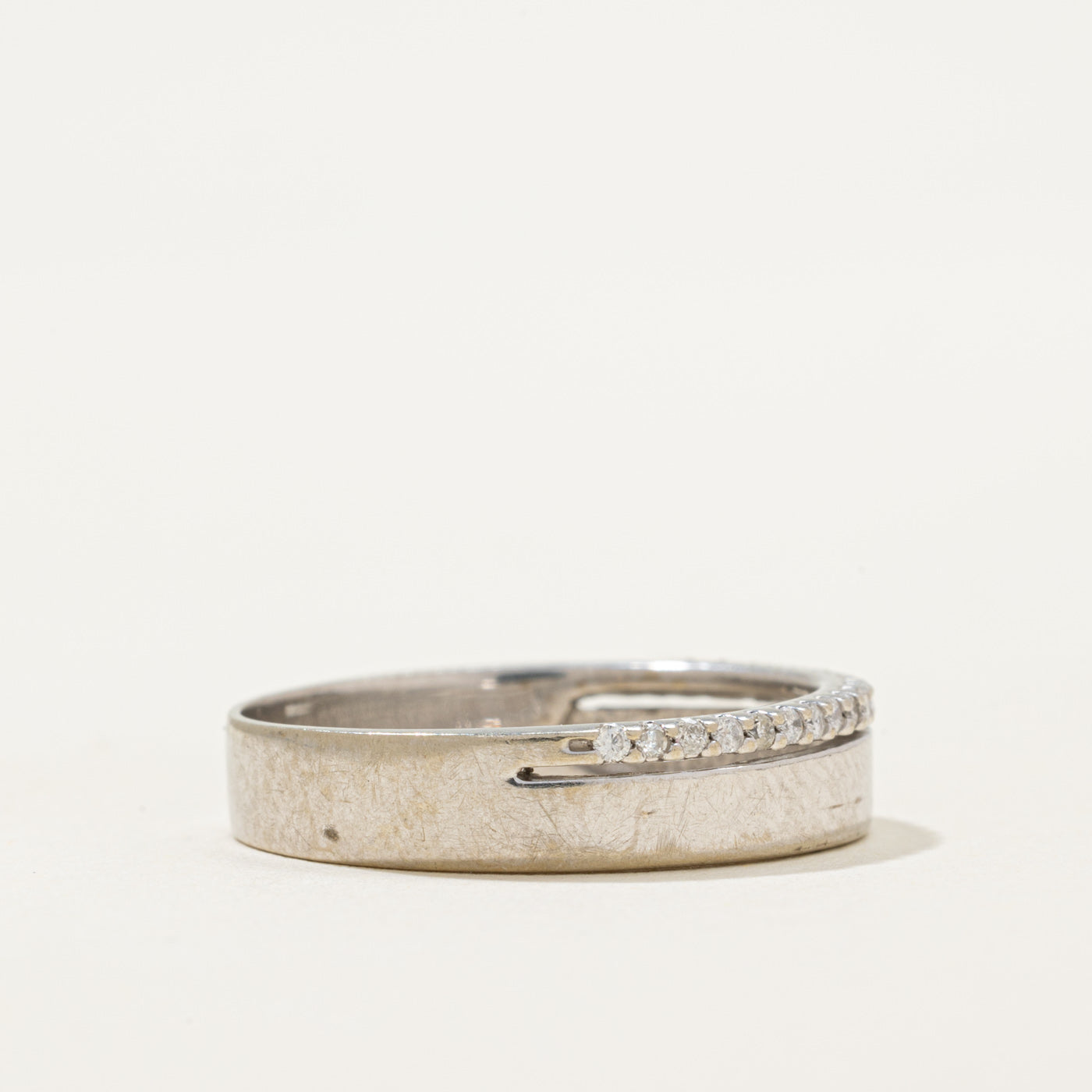 Semi Eternity Diamond Edged Band | 0.11ctw | SZ 8