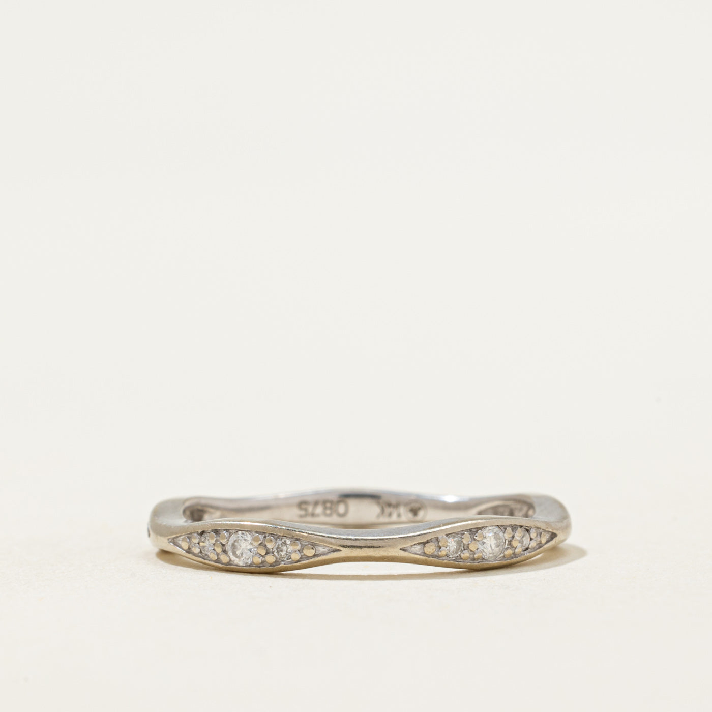 Diamond Semi Eternity Contour Band | 0.10ctw | SZ 5.5