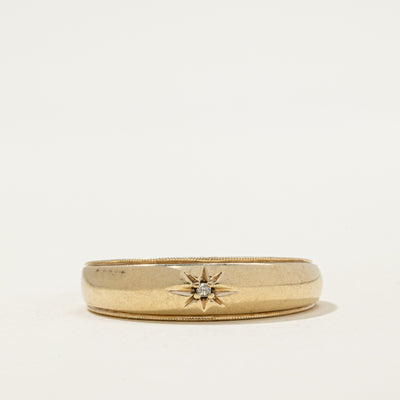 Star Set Diamond Band | 0.01ct | SZ 10.25