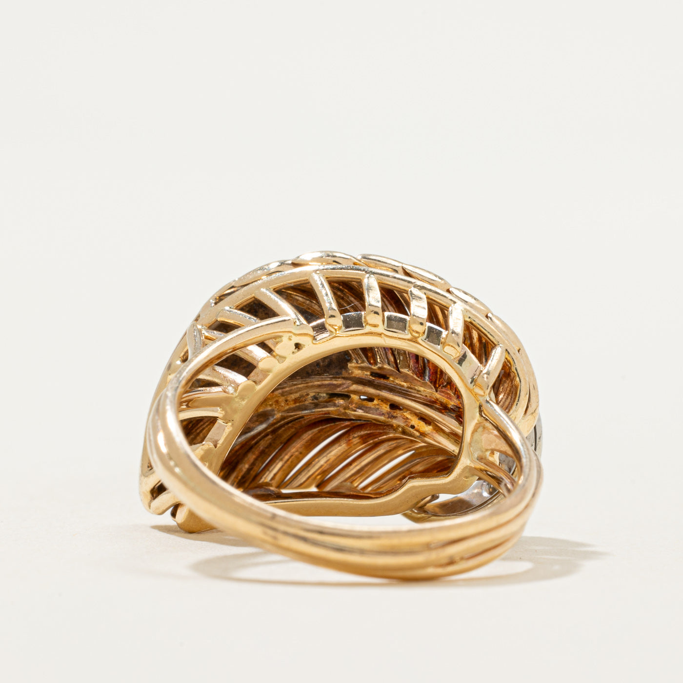 Diamond Leaf Cocktail Ring | 0.15ctw | SZ 5.75
