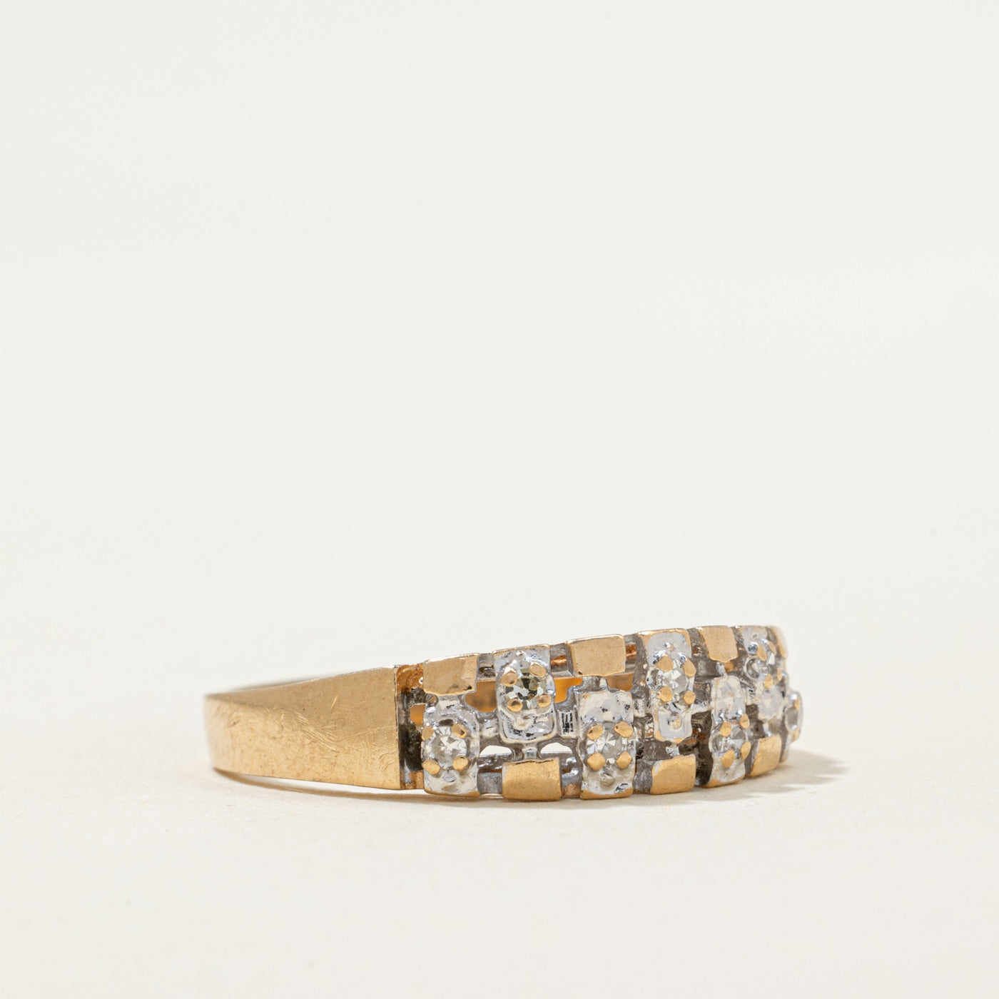 Diamond Multi Column Ring | 0.07ctw | SZ 6.75