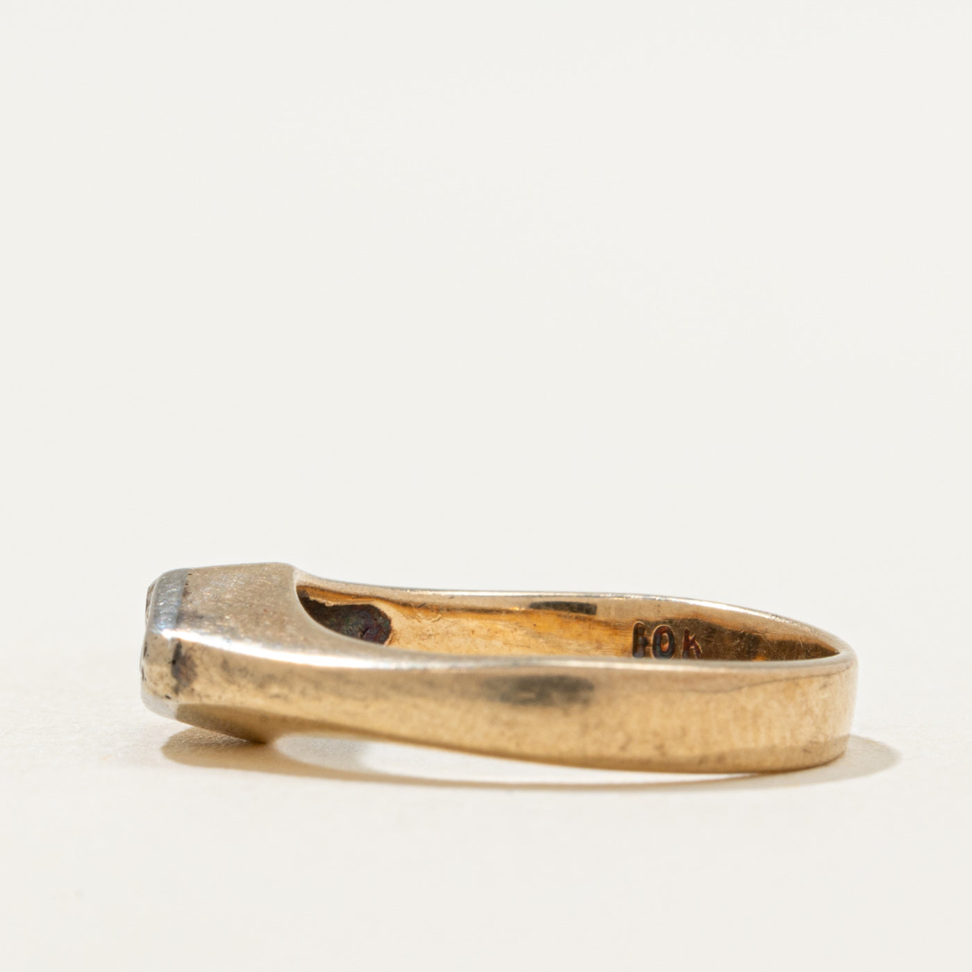 Bague fine à quatre diamants | 0,08 ct au total | Taille 3