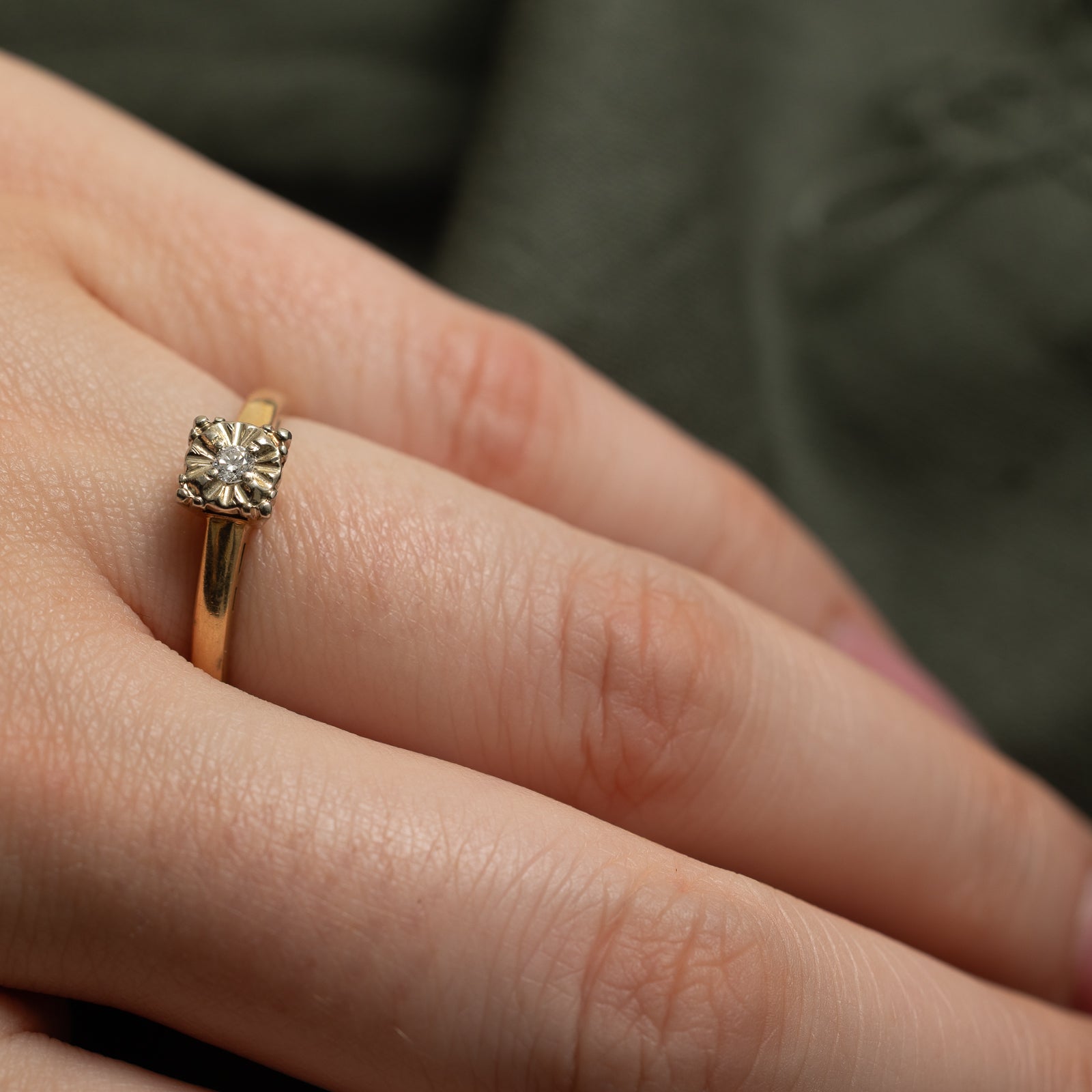Illusion Set Diamond Ring | 0.04ct | SZ 6