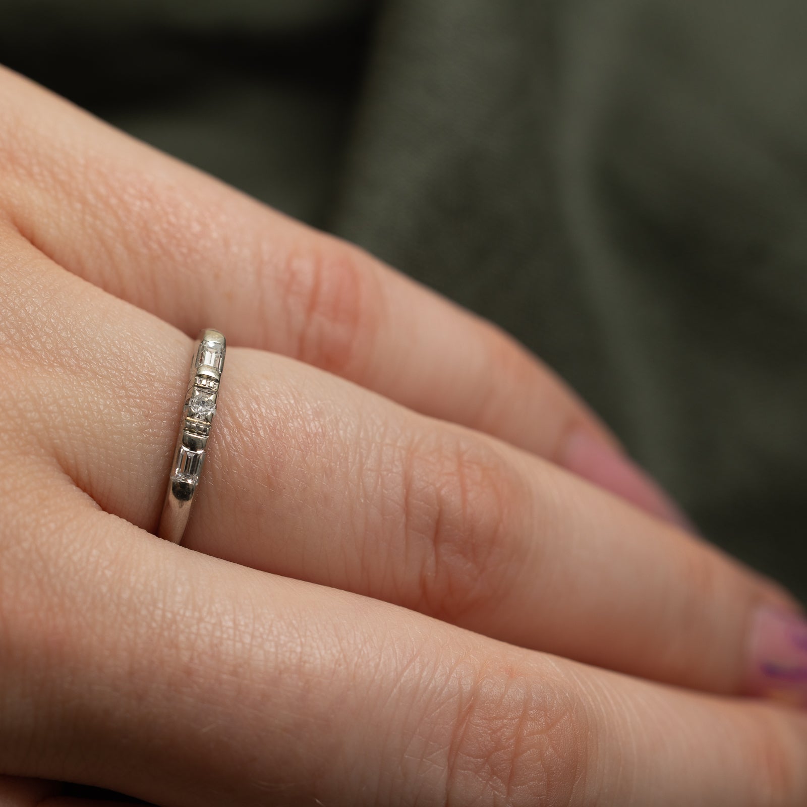 Three Stone Multi Cut Diamond Band | 0.08ctw | SZ 5
