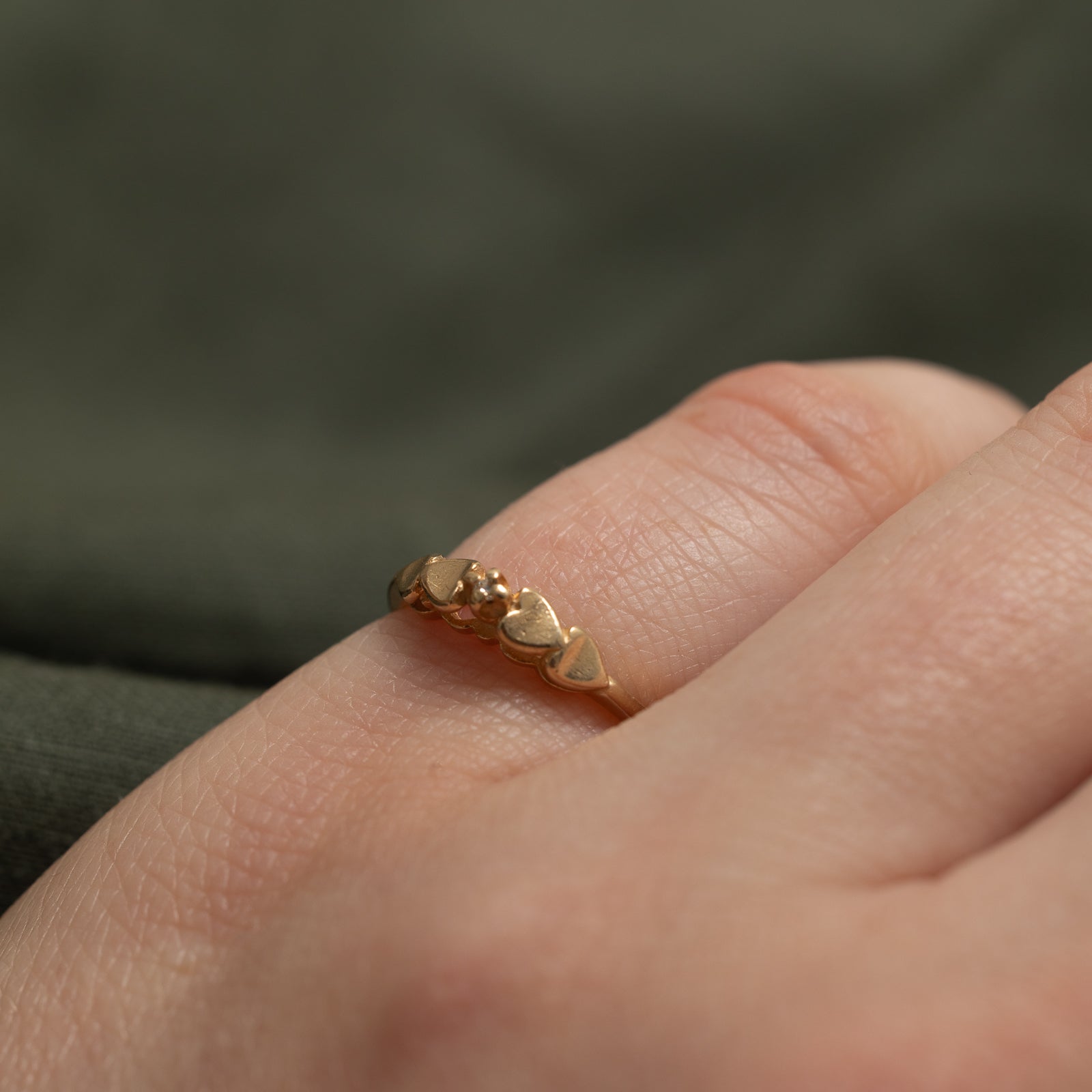 Diamond Heart Petite Ring | 0.01ct. SZ 3.75