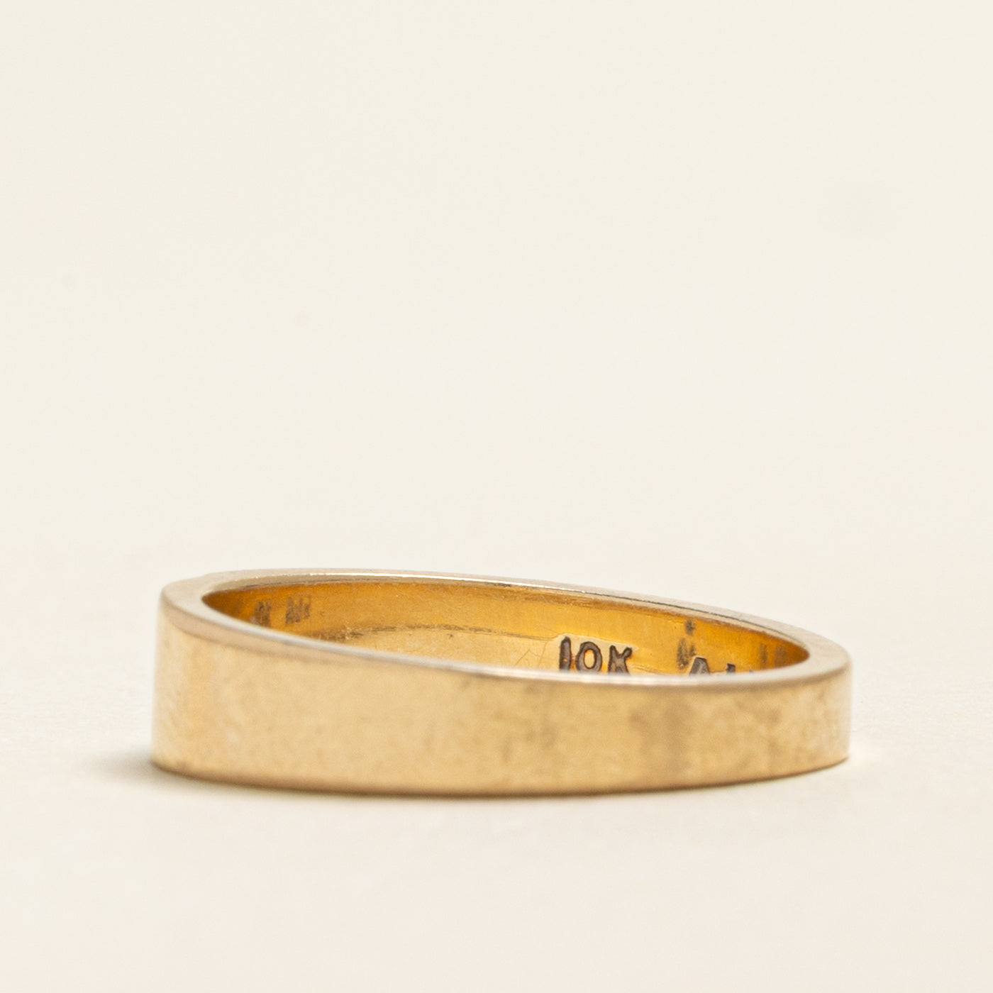 Yellow Gold Diamond Triangle Band | 0.04ctw | 5.25mm | SZ 7