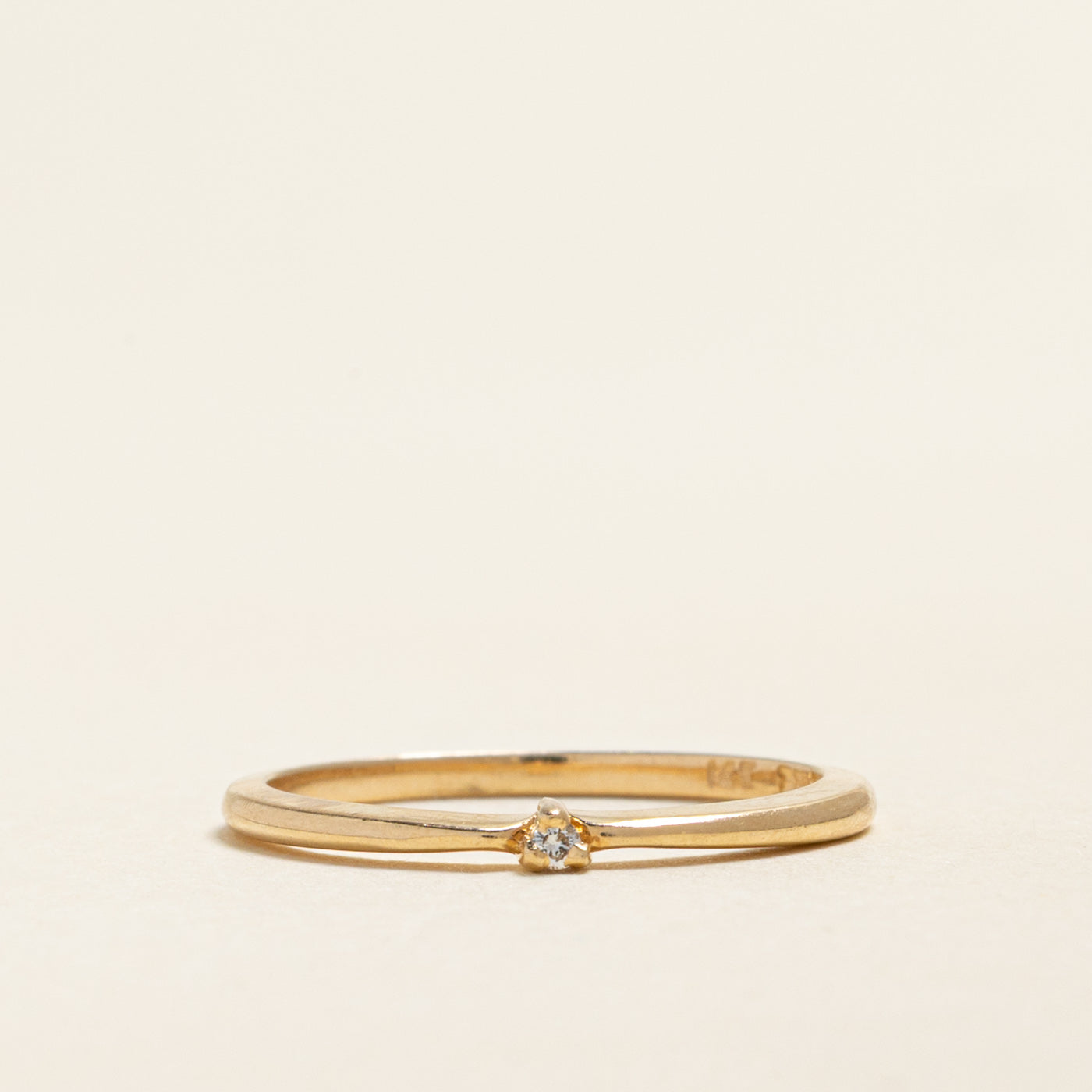 Single Stone Diamond Petite Band | 0.01ct | 1.85mm | SZ 5.5