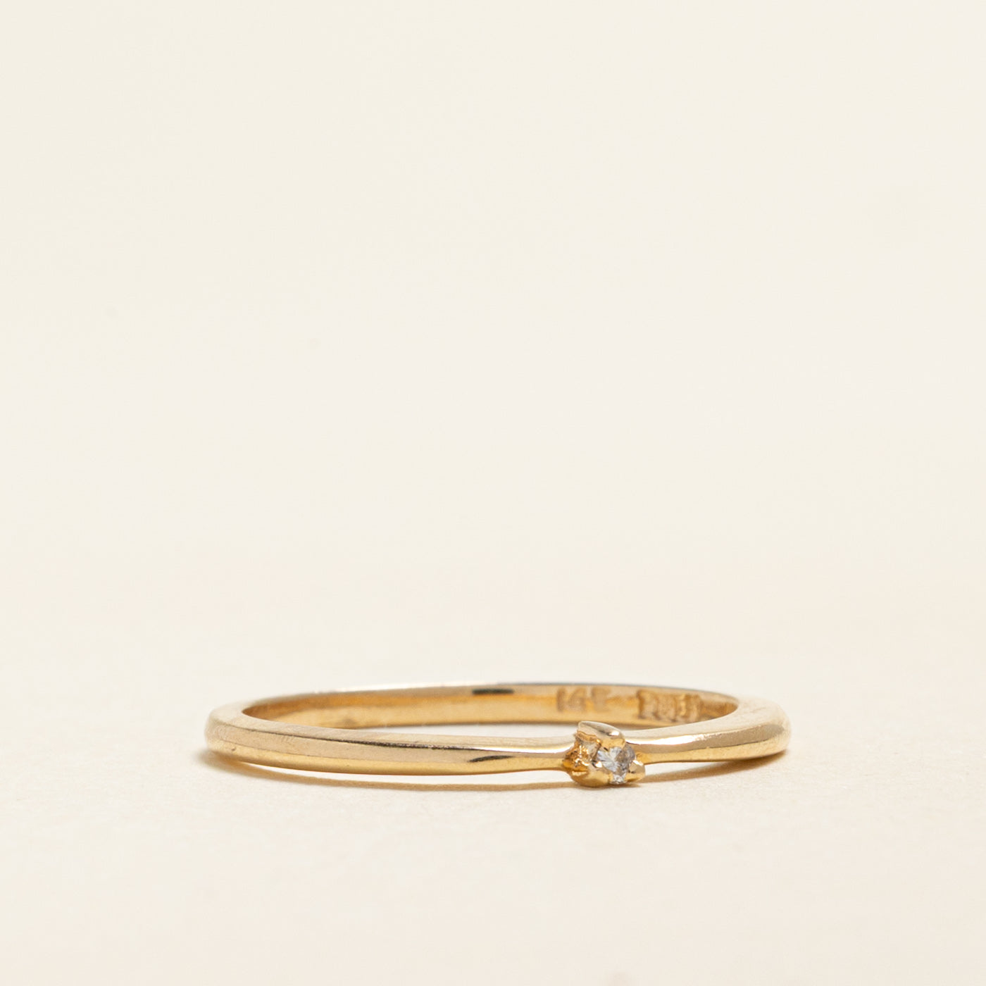 Single Stone Diamond Petite Band | 0.01ct | 1.85mm | SZ 5.5