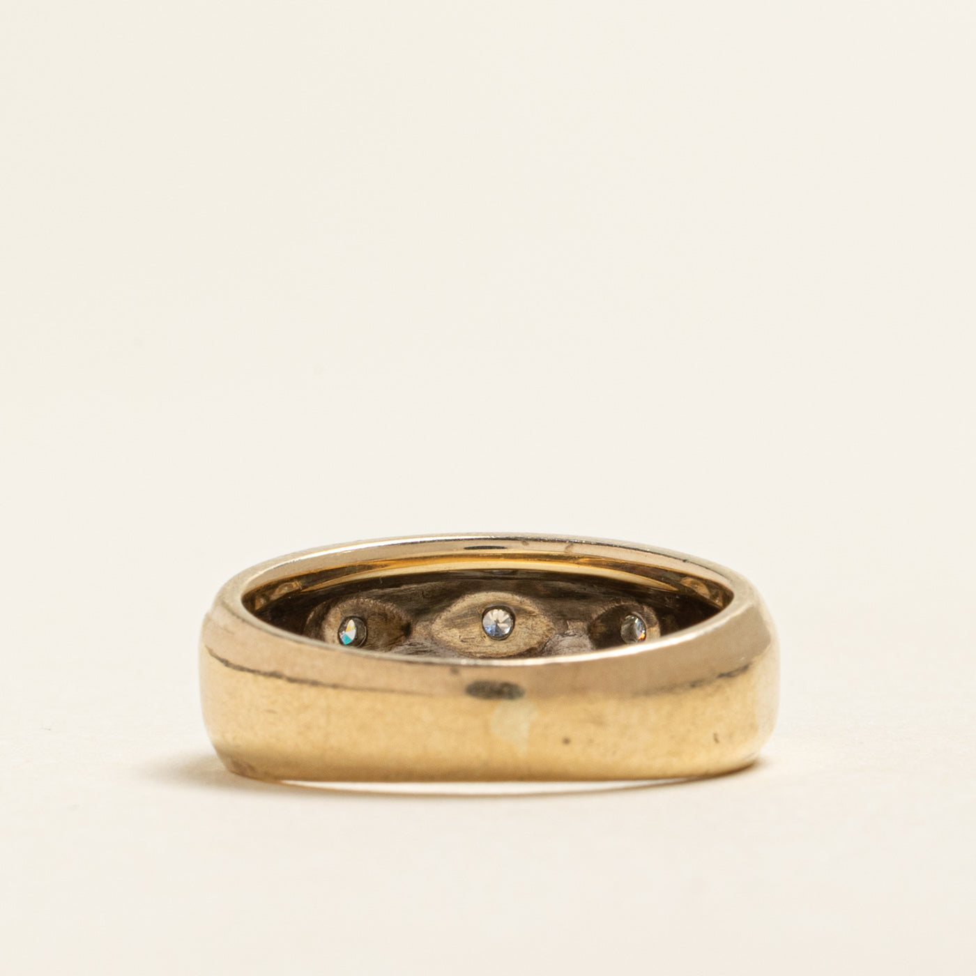 Three Stone Star Set Diamond Band | 0.03ctw | SZ 6.25