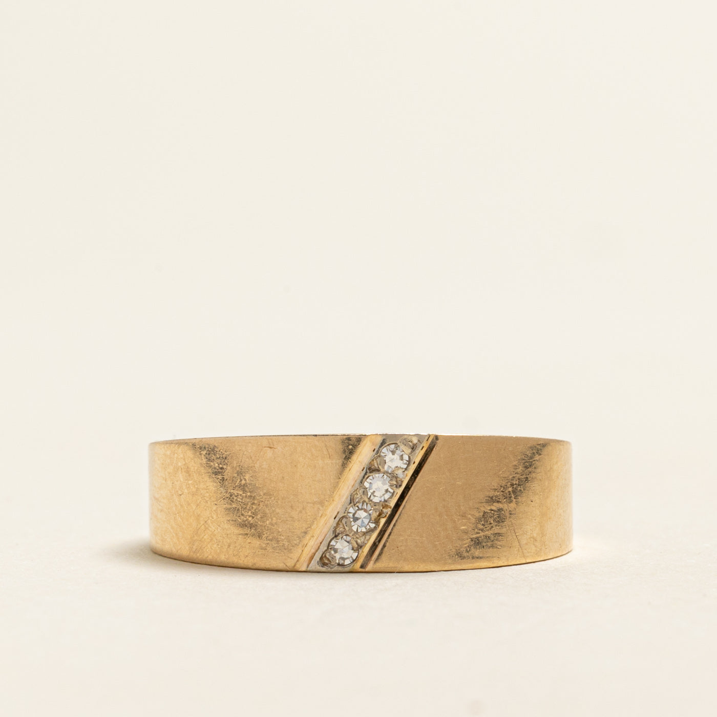 Diagonal Diamond Band | 0.06ctw | SZ 9.75