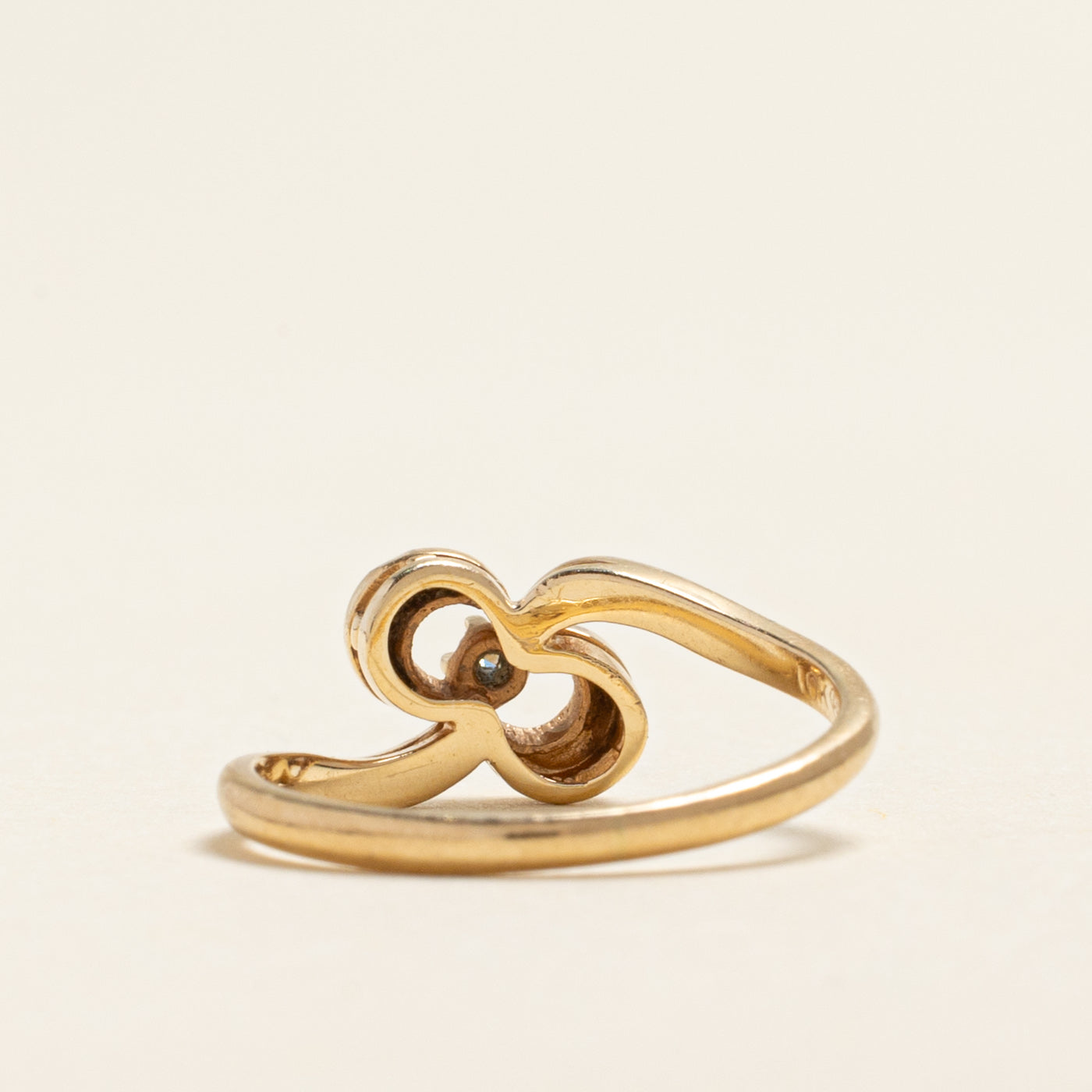 Diamond Petite Bow Ring | 0.01ct | SZ 4.75