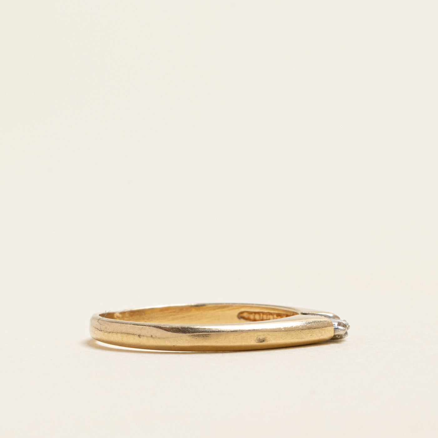 Yellow Gold Two Stone Diamond Ring | 0.02ctw | SZ 6.25