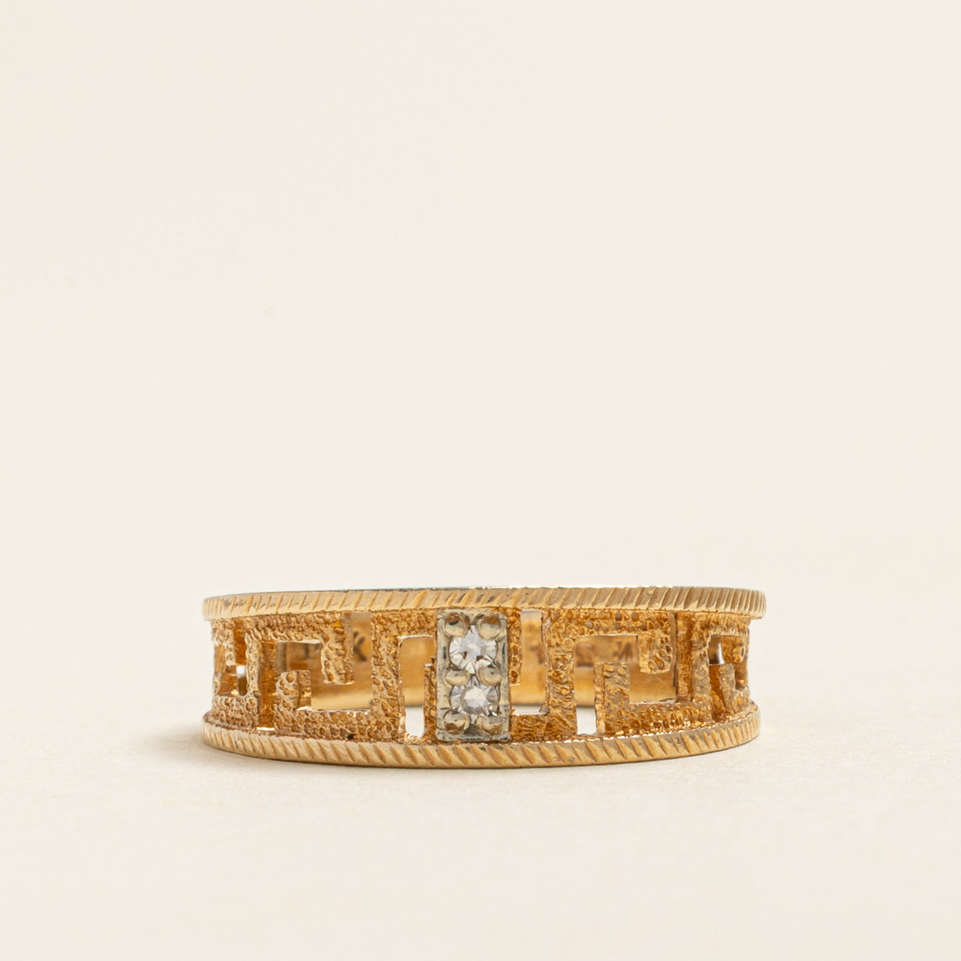 Diamond Geometric Openwork Band | 0.03ctw | SZ 5