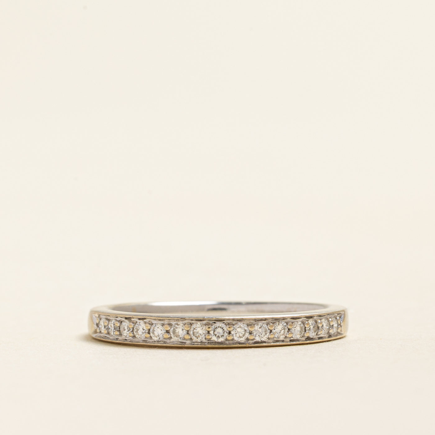 18k Semi Eternity Diamond Band | 0.12ctw | 2.30mm | SZ 5.75