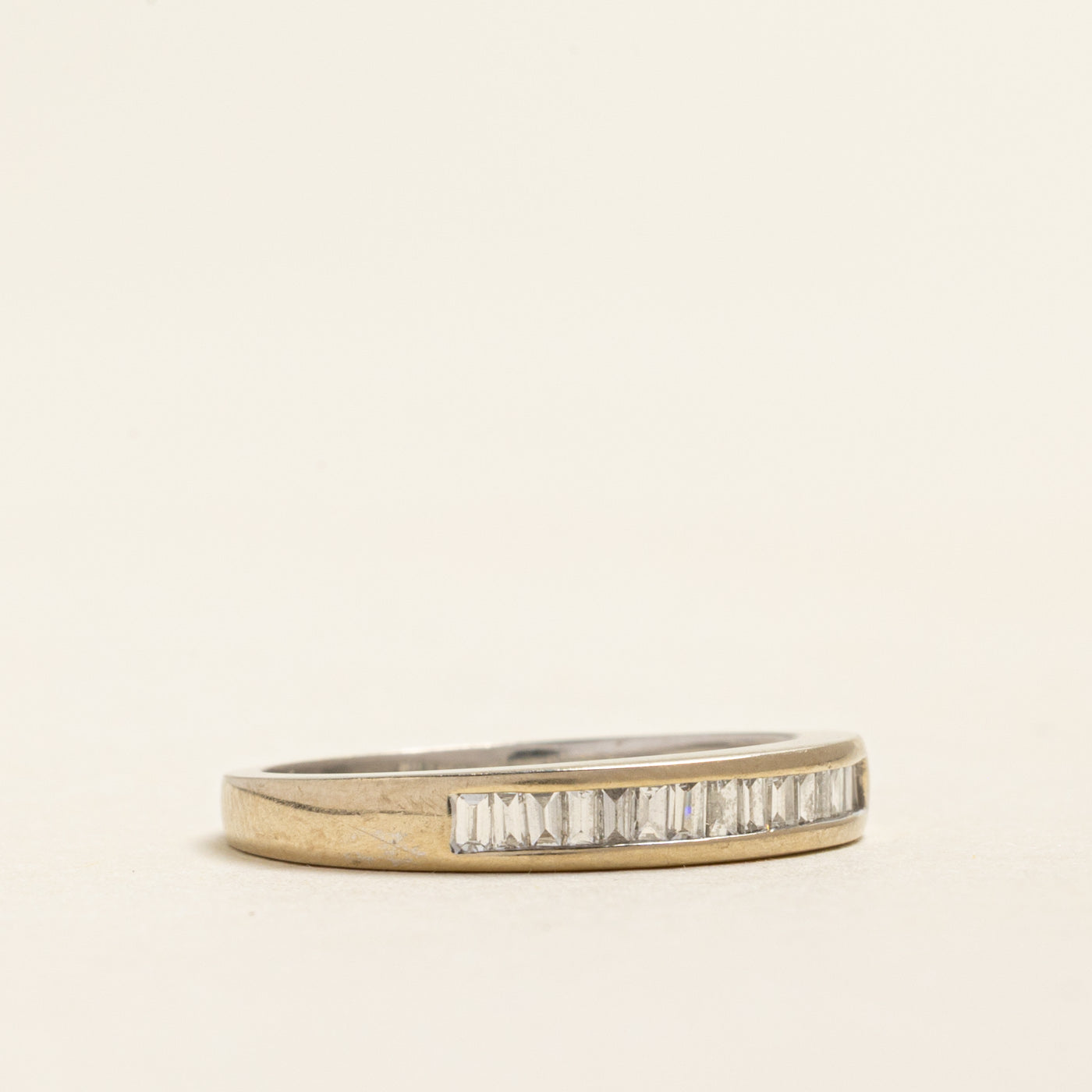 18k Semi Eternity Baguette Cut Diamond Band | 0.20ctw | SZ 5.25