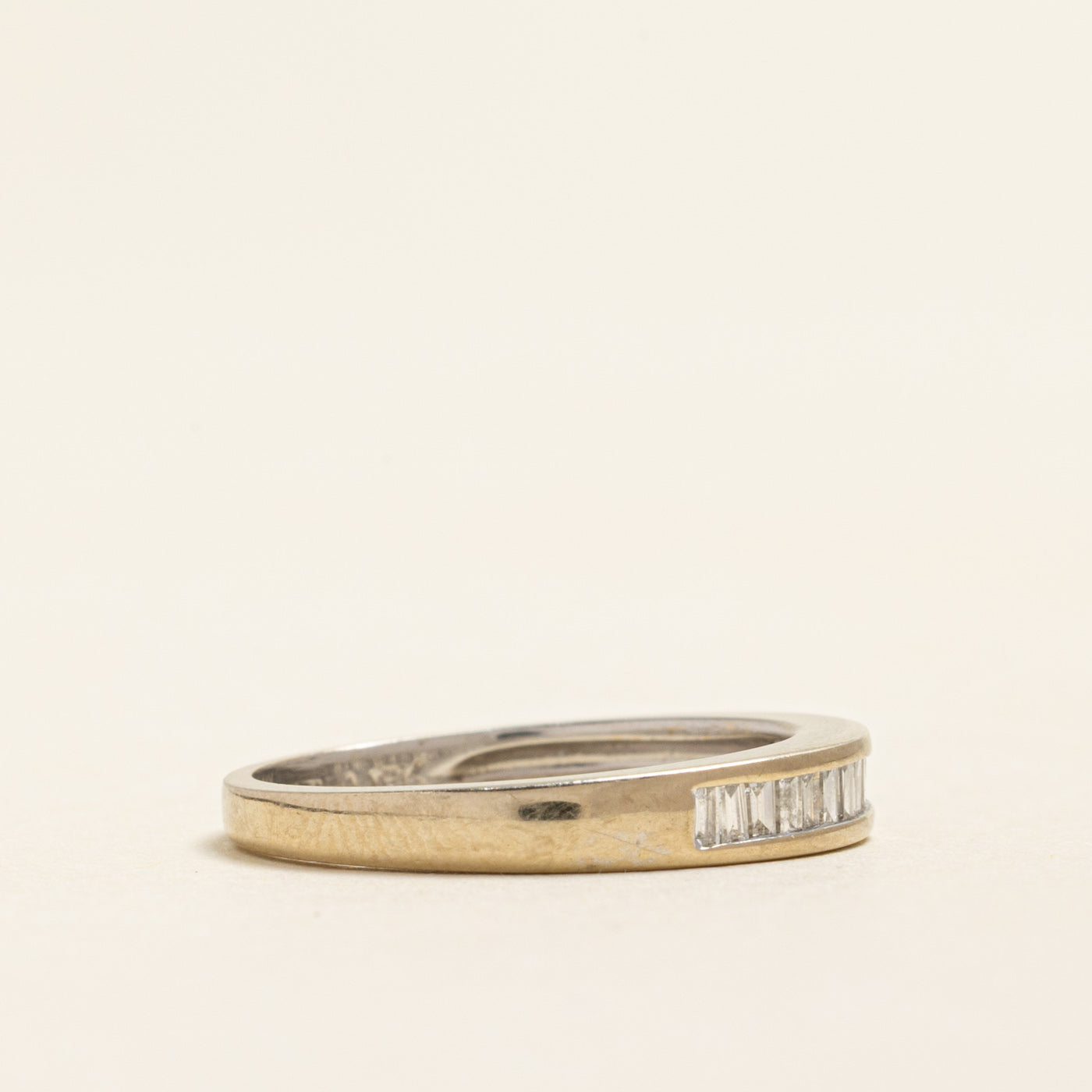 18k Semi Eternity Baguette Cut Diamond Band | 0.20ctw | SZ 5.25