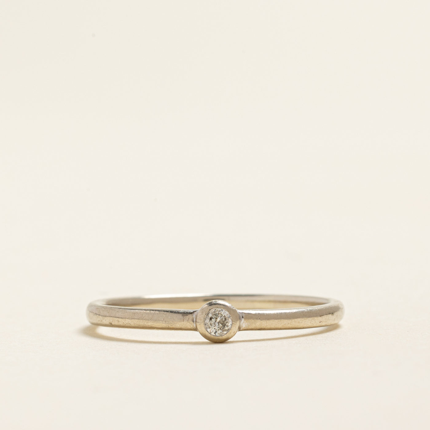 Bezel Set Diamond Thin Ring | 0.05ct | SZ 9