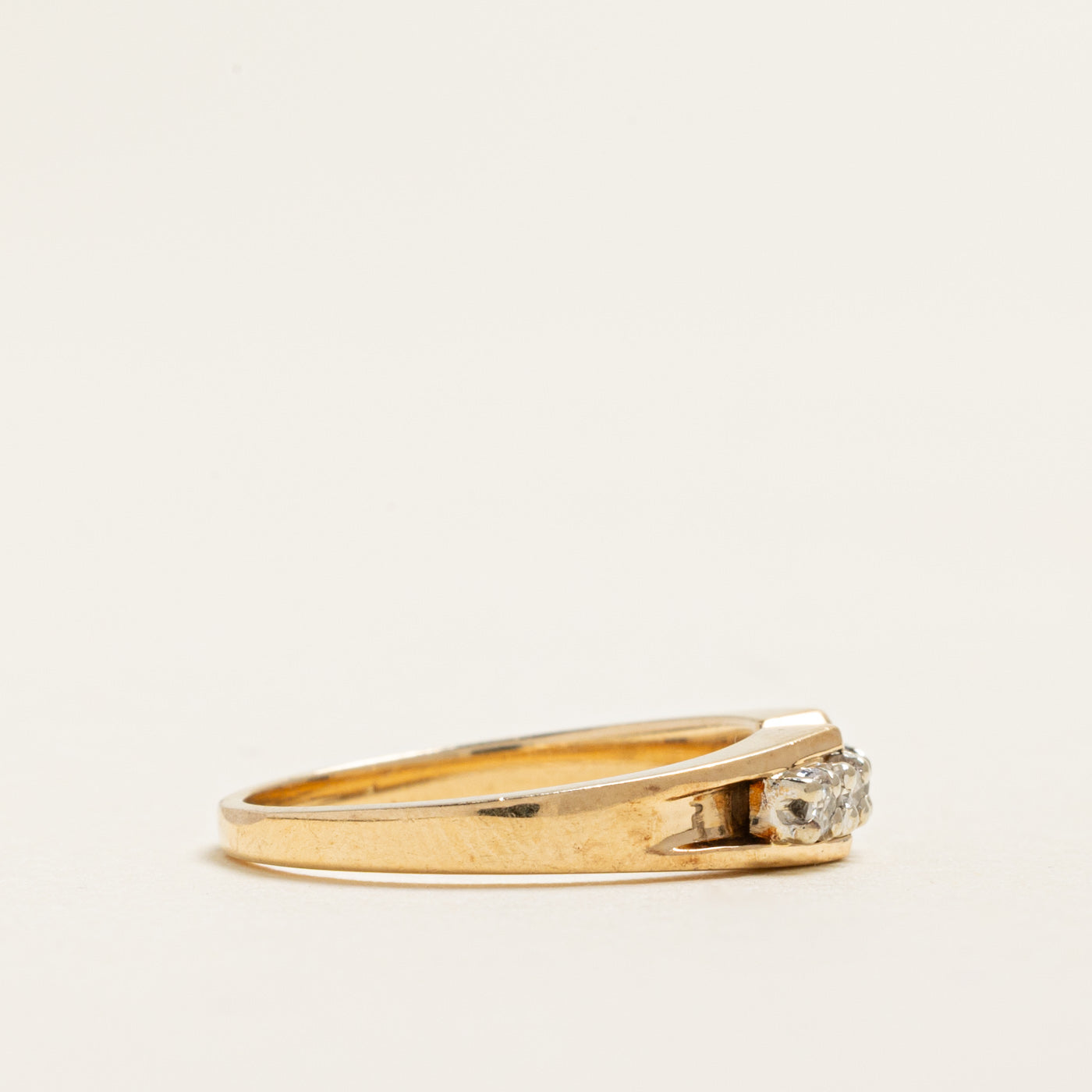 Two Tone Gold Five Stone Diamond Ring | 0.10ctw | SZ 5