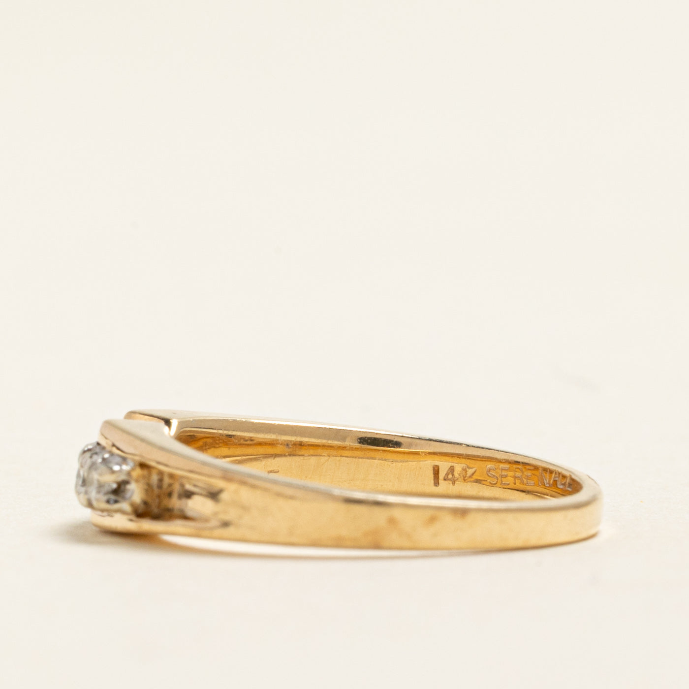 Two Tone Gold Five Stone Diamond Ring | 0.10ctw | SZ 5