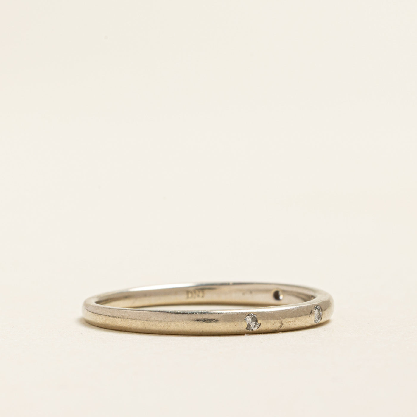 Four Stone Flush Set Diamond Band | 0.05ctw | 2.00mm | SZ 8