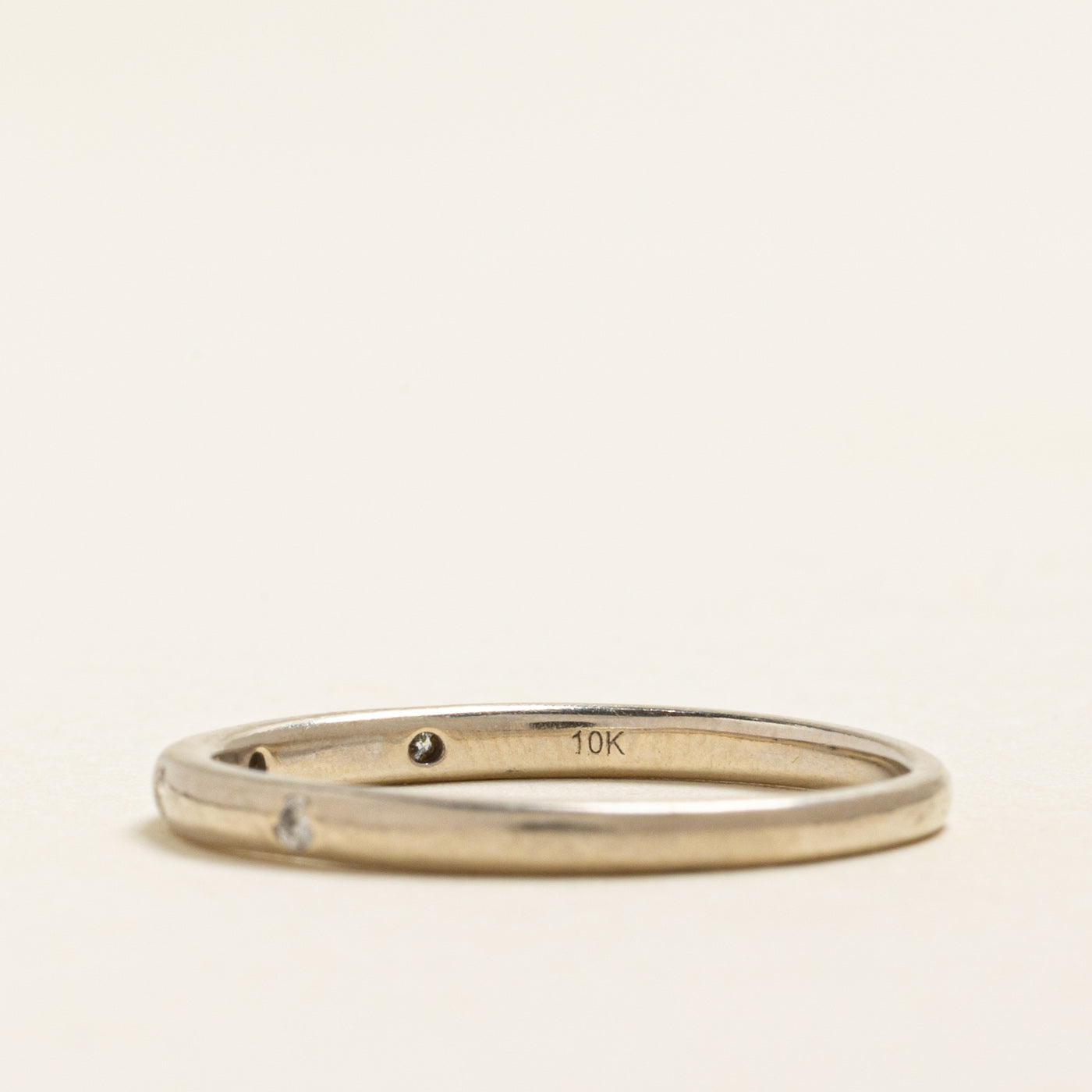 Four Stone Flush Set Diamond Band | 0.05ctw | 2.00mm | SZ 8