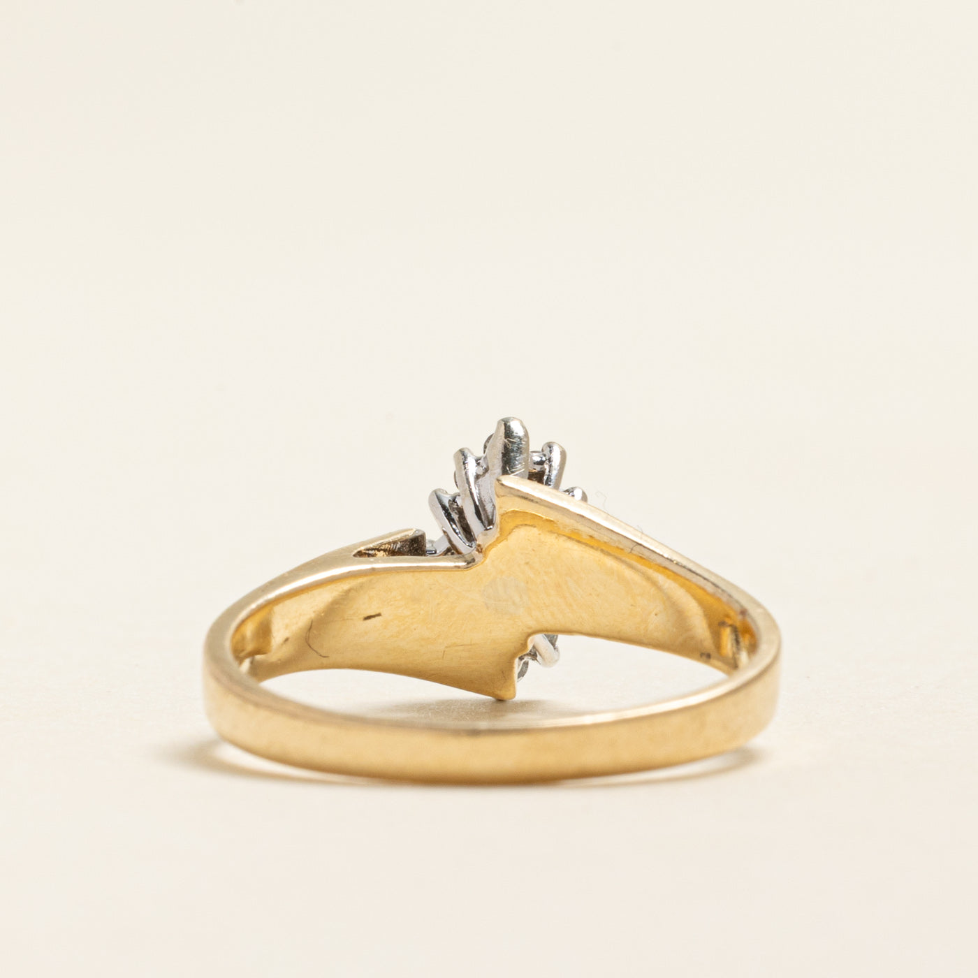 10K Diamond Marquise Cluster Ring | 0.20ctw | SZ 6.25