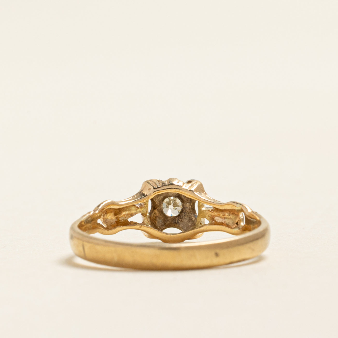 Old European Cut Diamond Ring | 0.07ct | SZ 4.5