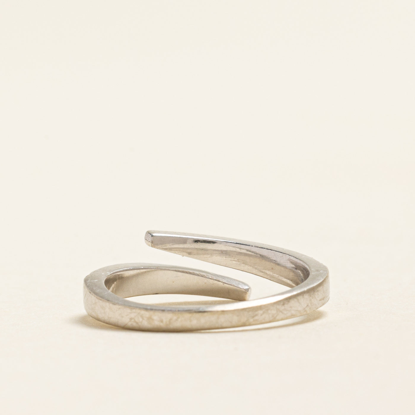 Semi Eternity Diamond Open Bypass Ring | 0.13ctw | SZ 2.25