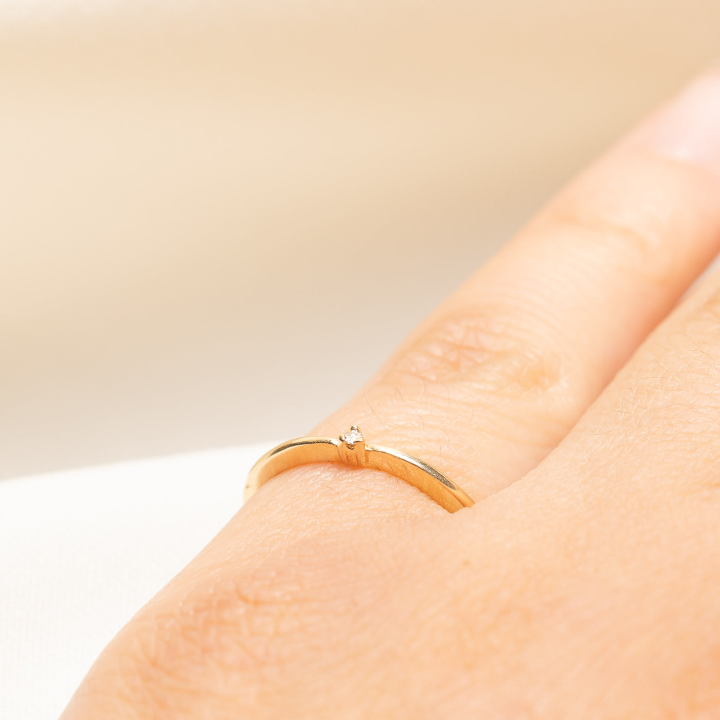 Single Stone Diamond Petite Band | 0.01ct | 1.85mm | SZ 5.5