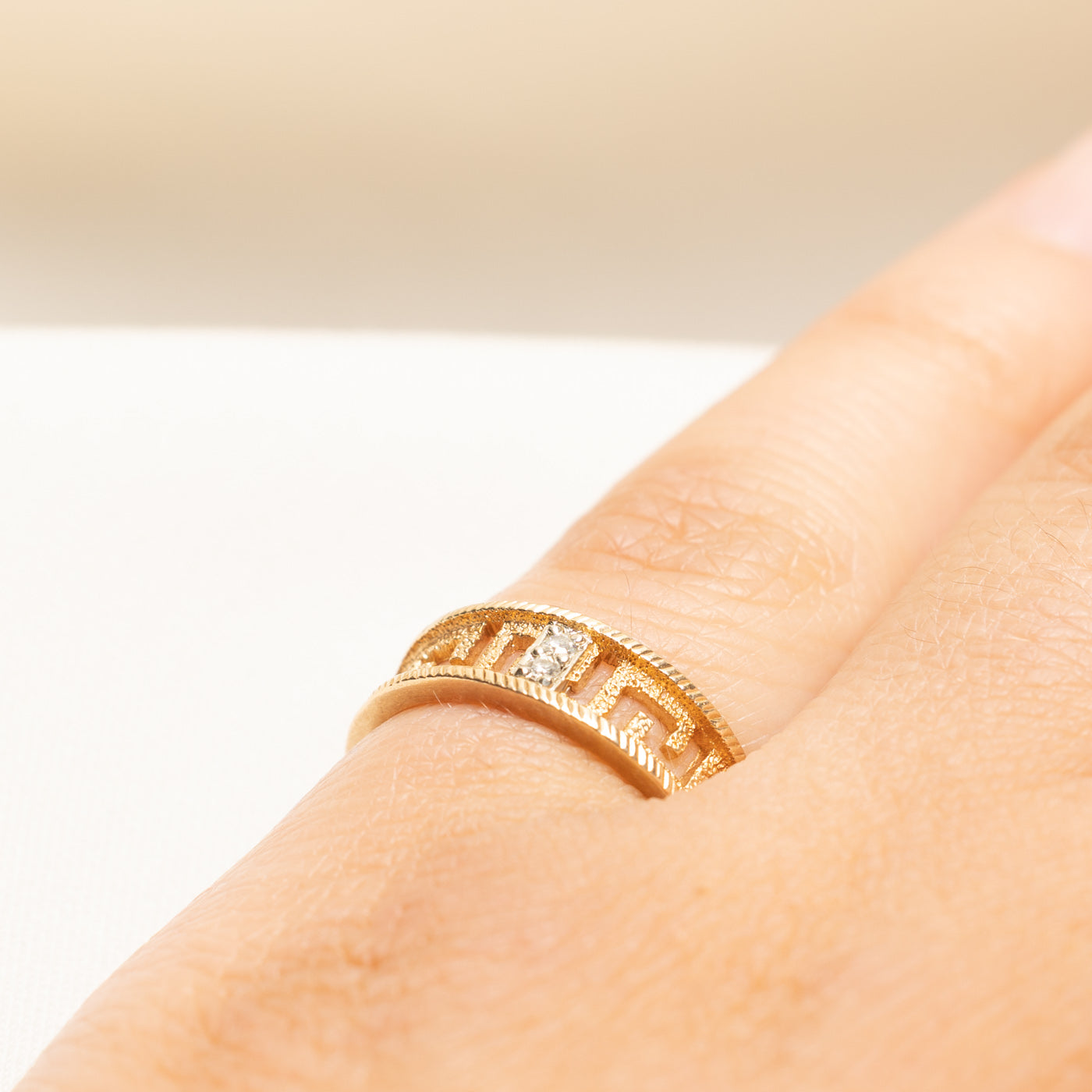 Diamond Geometric Openwork Band | 0.03ctw | SZ 5