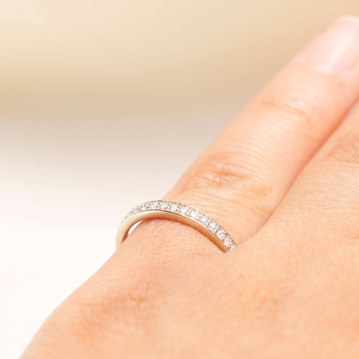 18k Semi Eternity Diamond Band | 0.12ctw | 2.30mm | SZ 5.75