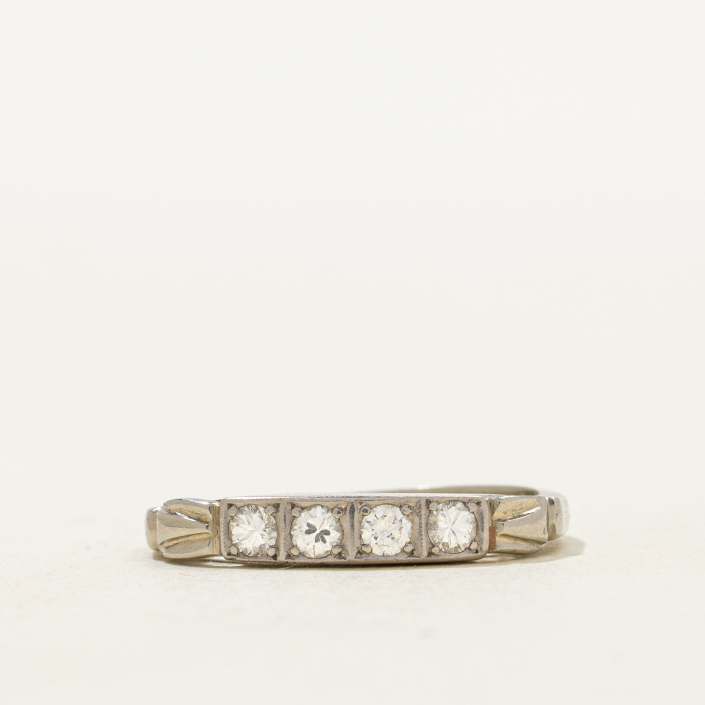18k Four Stone Diamond Band | SZ 5