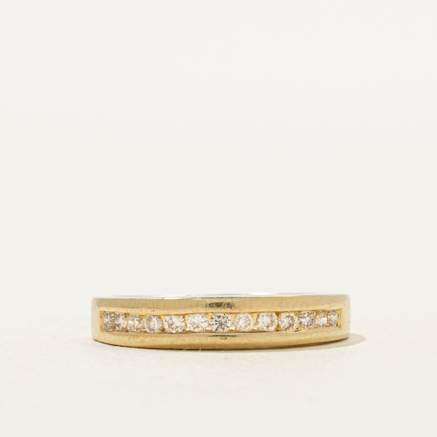 Semi Eternity Channel Set Diamond Band | SZ 4