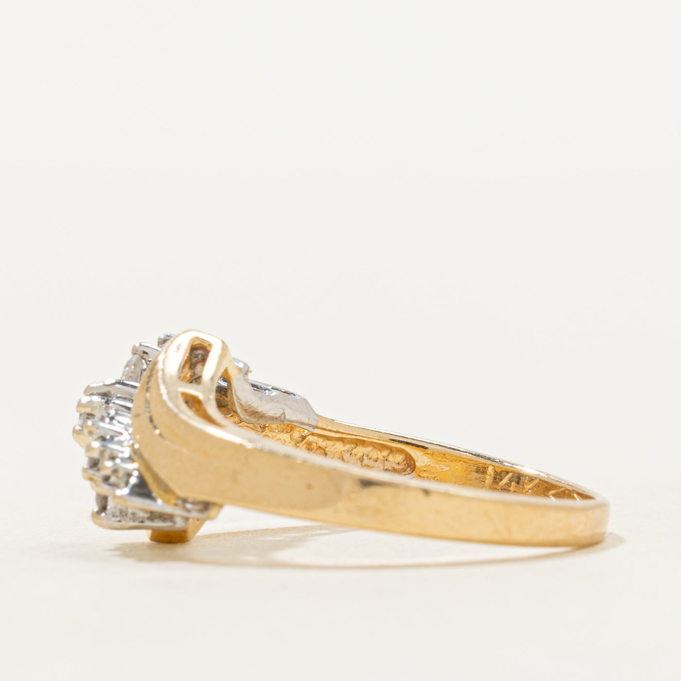 Diamond Waterfall Bypass Ring | SZ 5.75