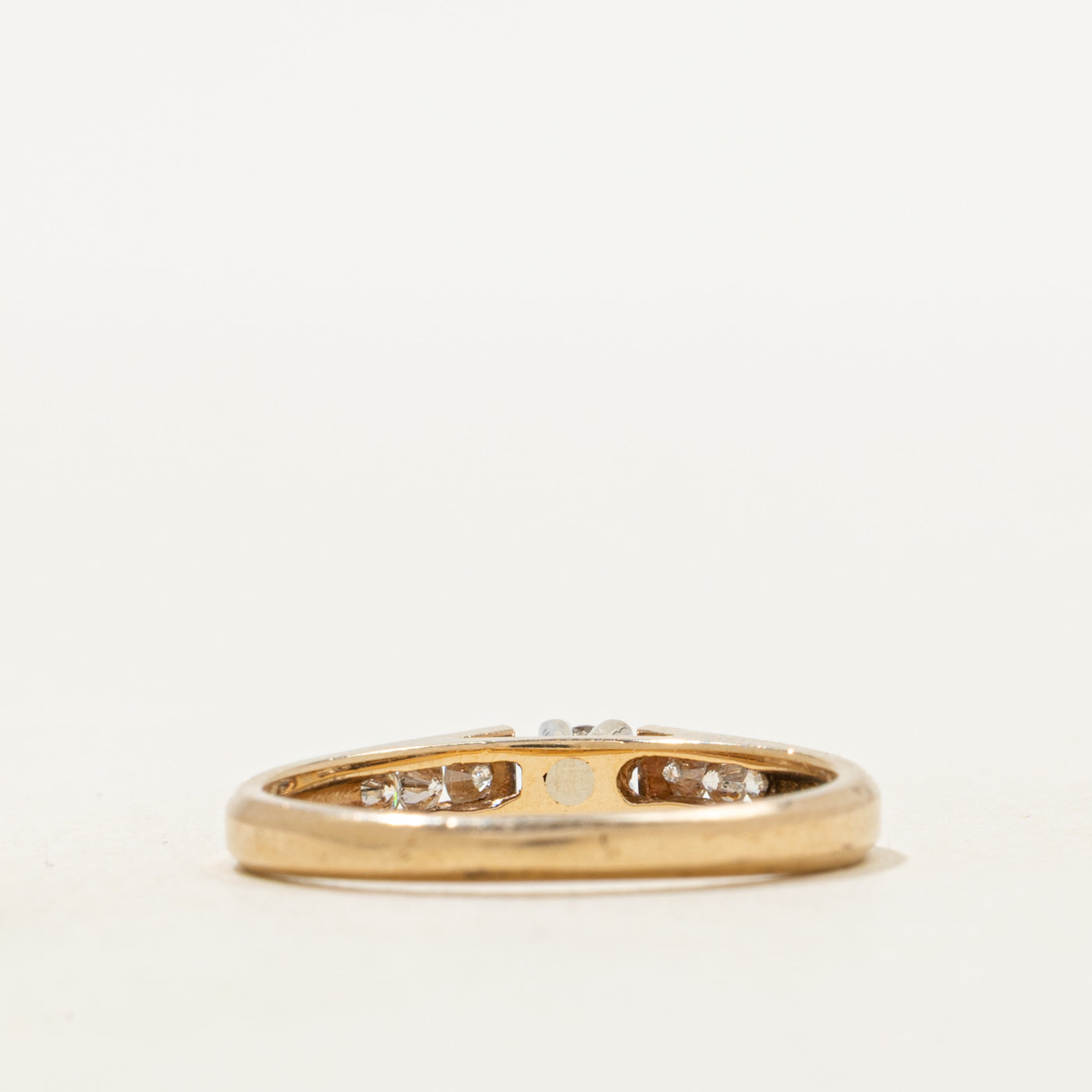 Yellow Gold Diamond Petite Cathedral Ring | SZ 6