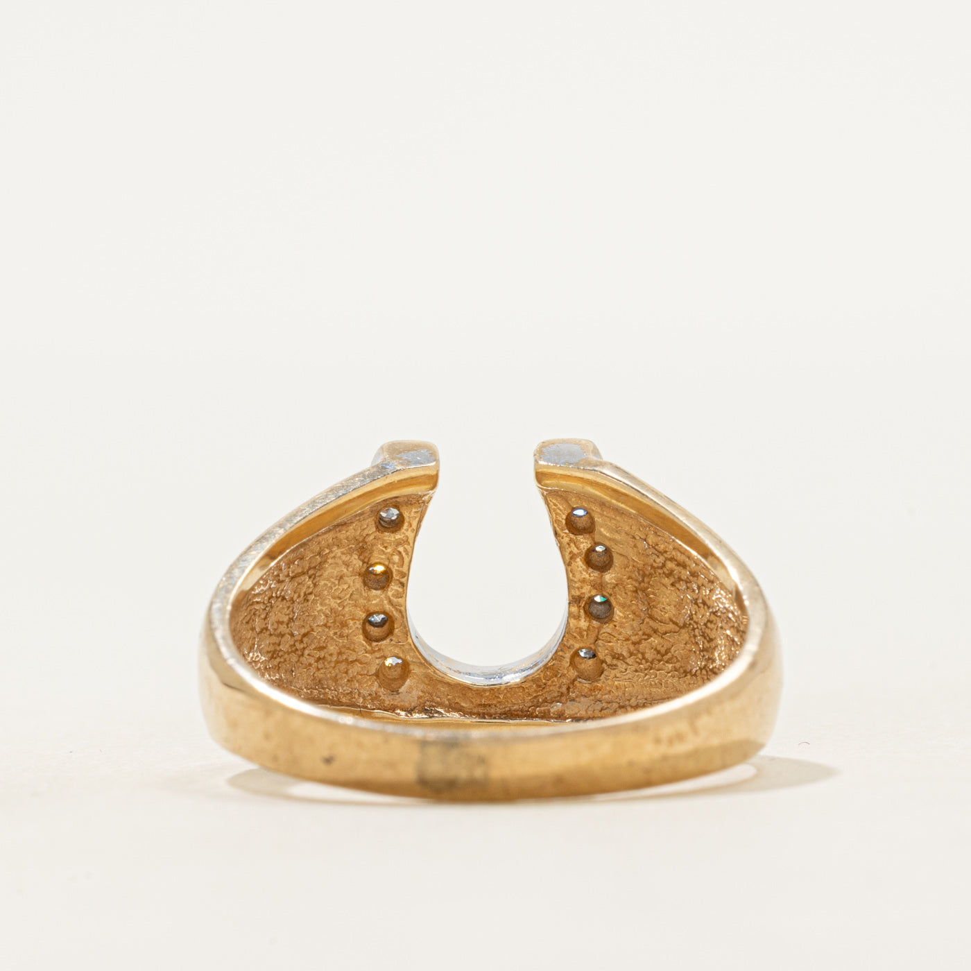 Diamond Horseshoe Ring | SZ 9.25