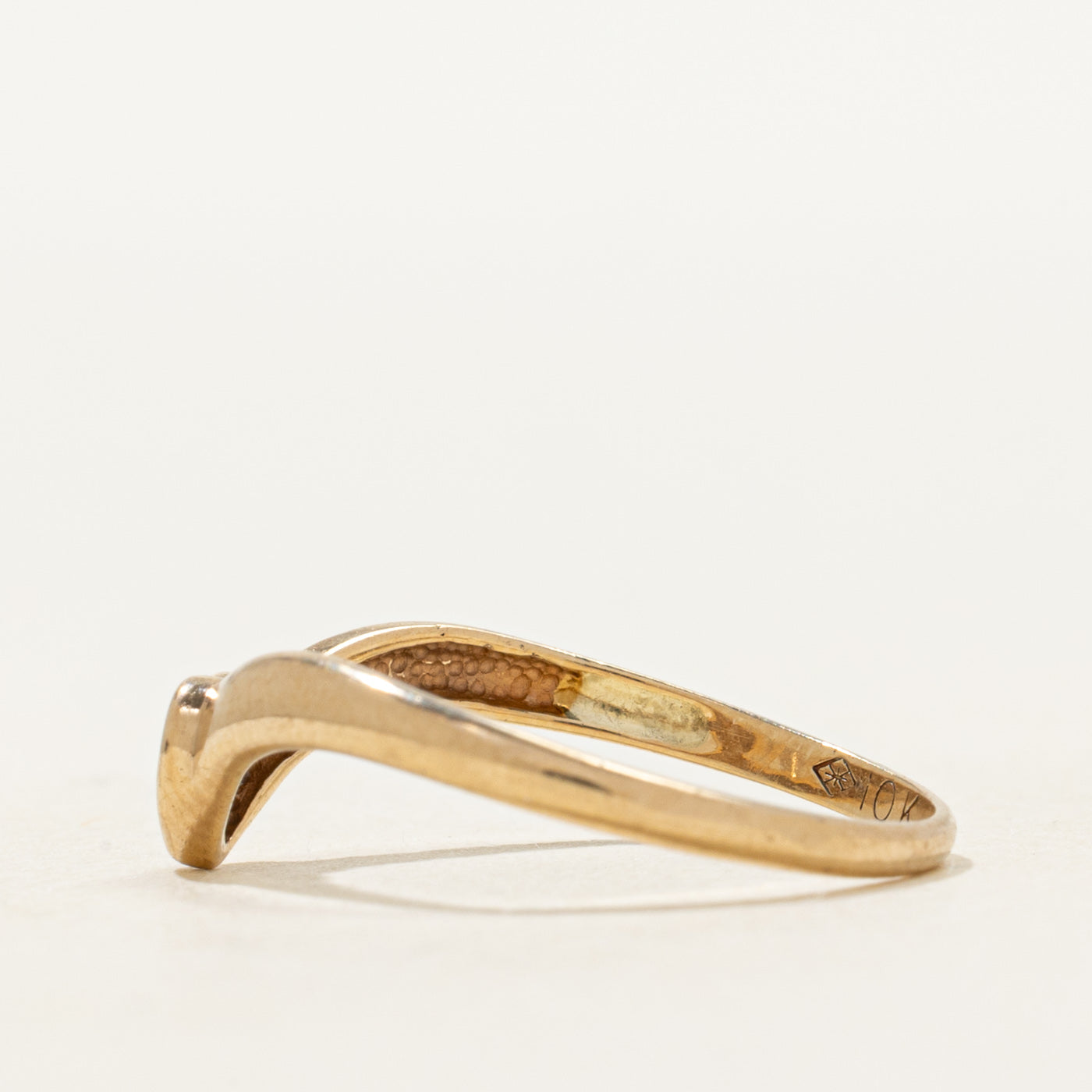 Diamond Heart Chevron Ring | SZ 5.75