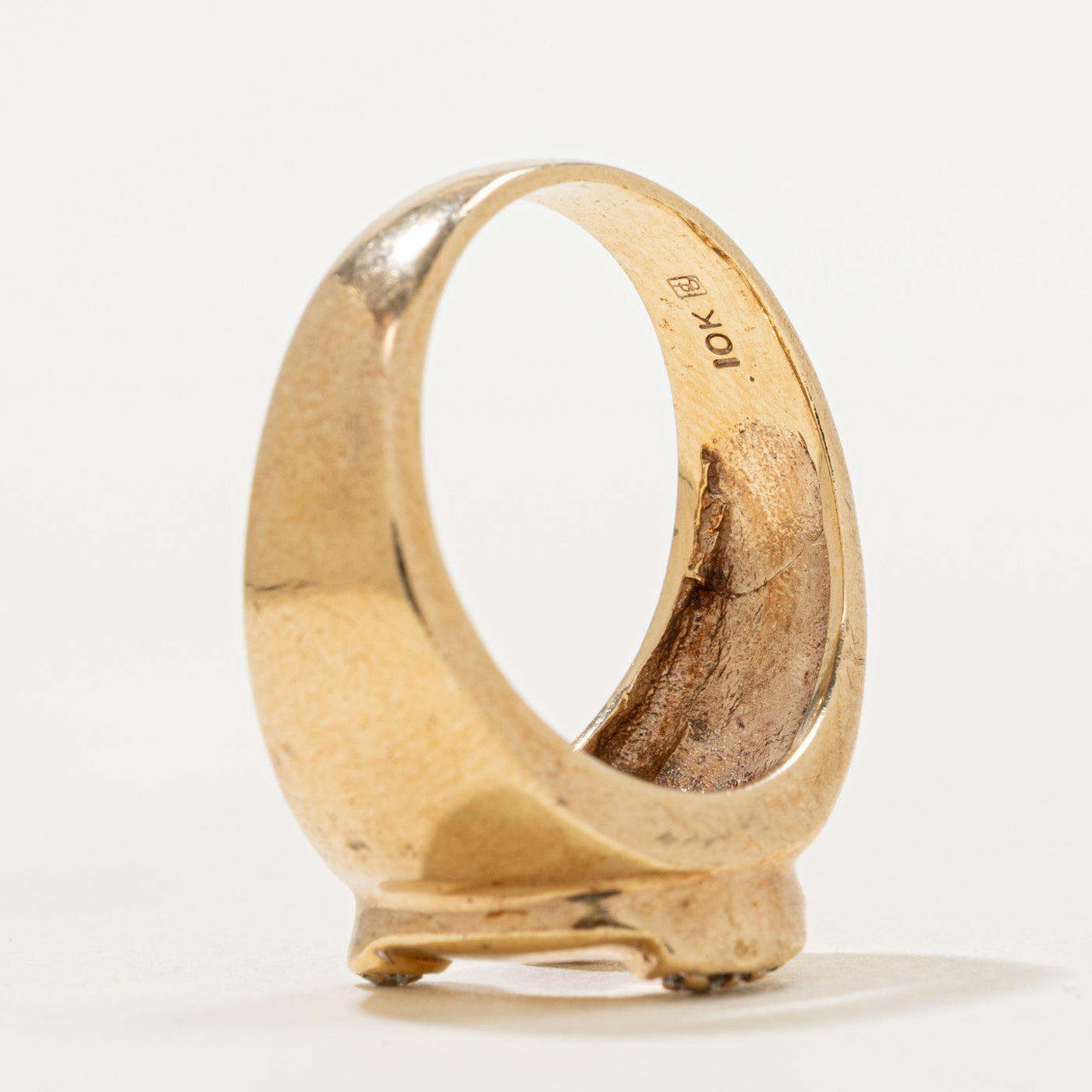 Four Stone Diamond Horseshoe Ring | SZ 7.5