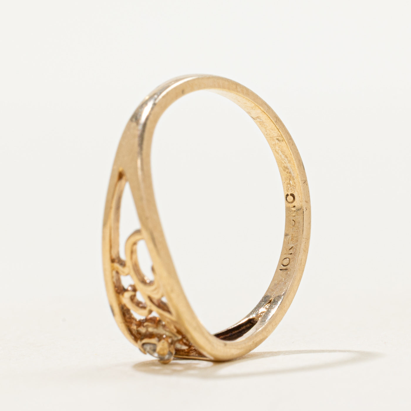 Diamond Floral Openwork Ring | SZ 5.75