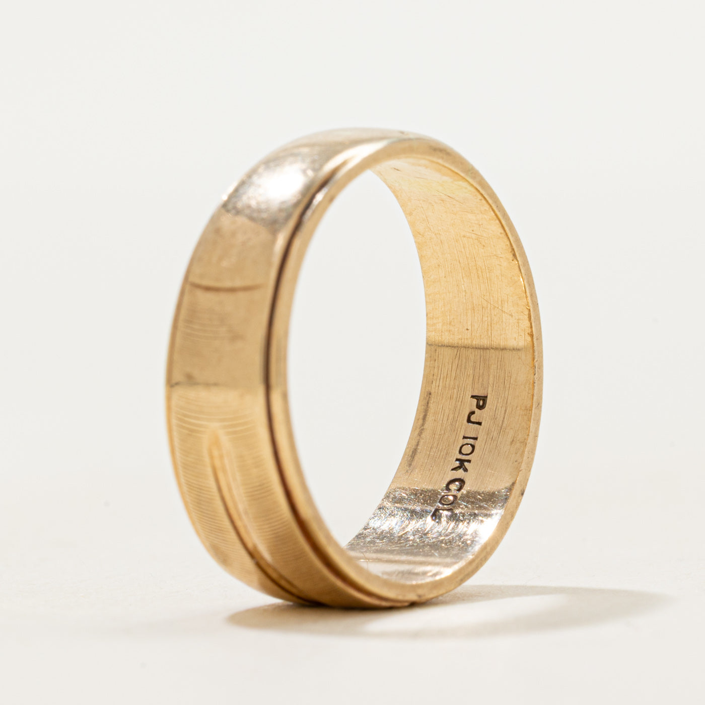 Star Set Diamond Textured Band | SZ 6.75